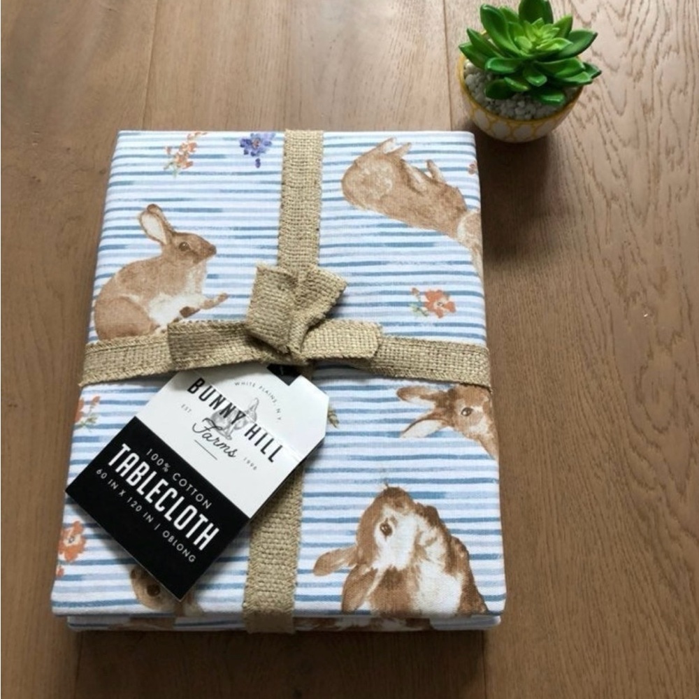 Bunny Hill Farms BHF Easter Tablecloth Oblong